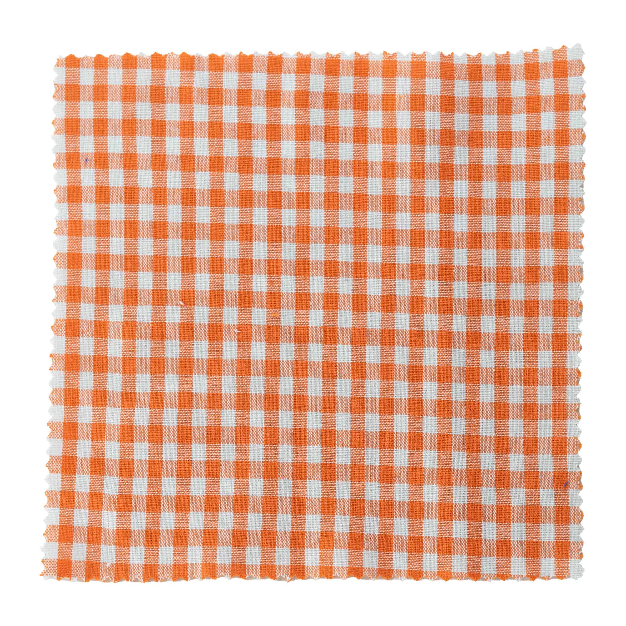 Cubretapas de tela a cuadros 15x15, cuadrado, textil, naranja, boca: TO58-TO82