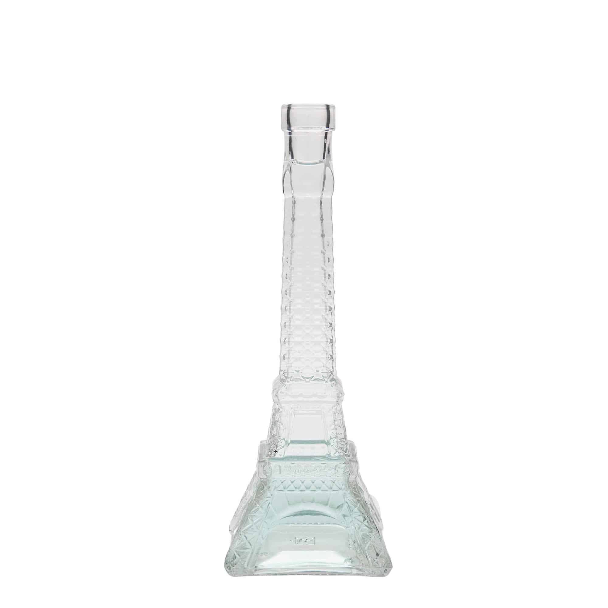 Botella de vidrio 'Torre Eiffel' de 200 ml, boca: corcho