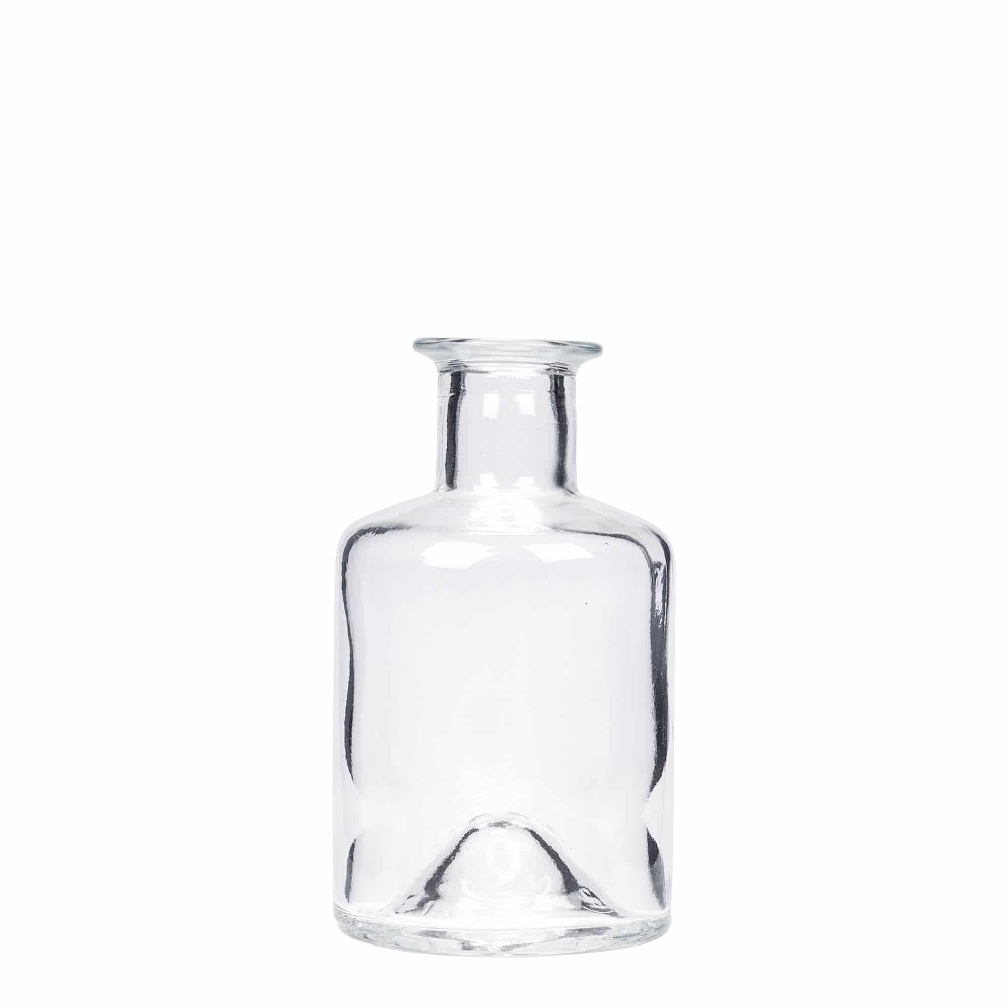 Botella de vidrio de farmacia de 200 ml, boca: corcho