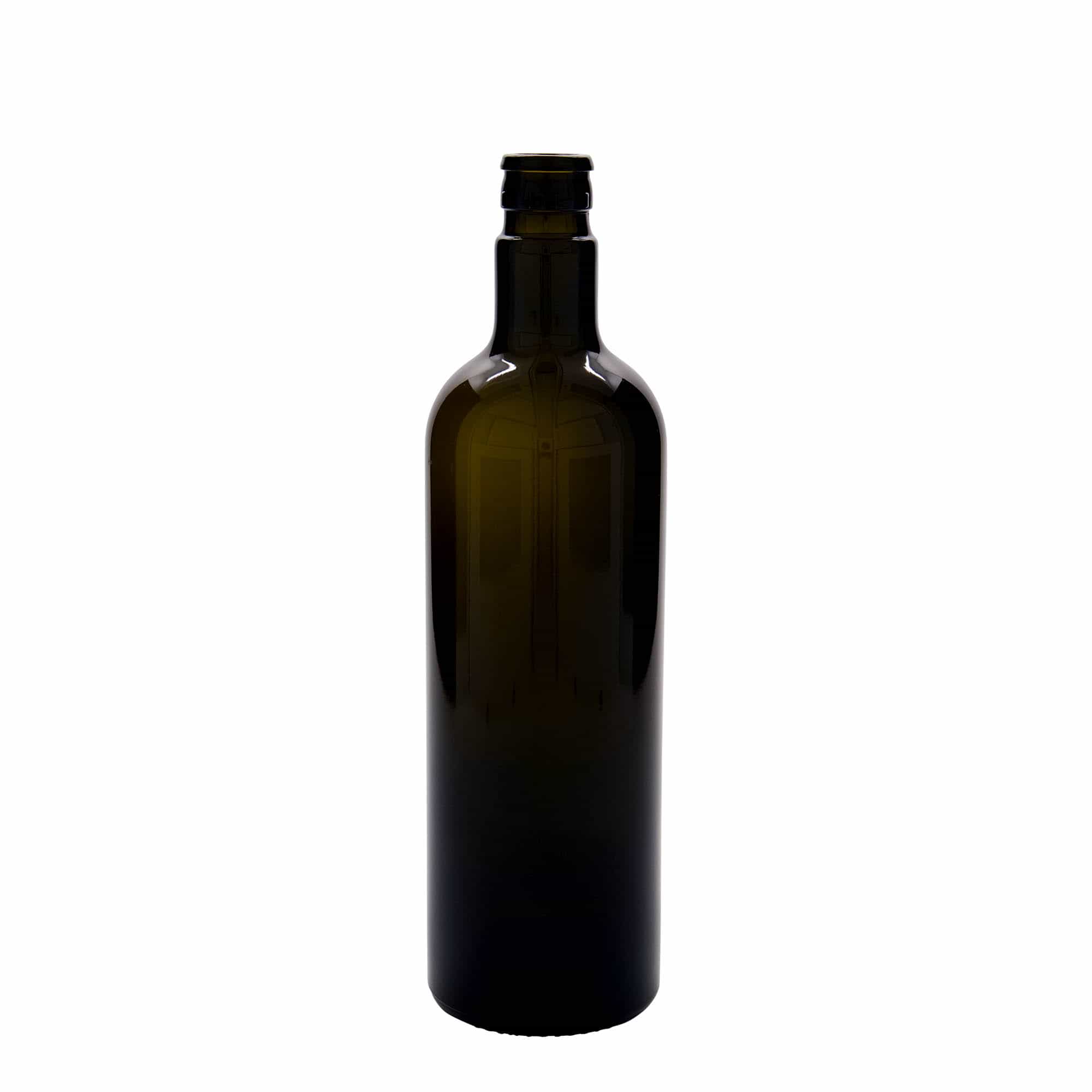 Aceitera/vinagrera 'Willy New' de 750 ml, vidrio, verde antiguo, boca: DOP