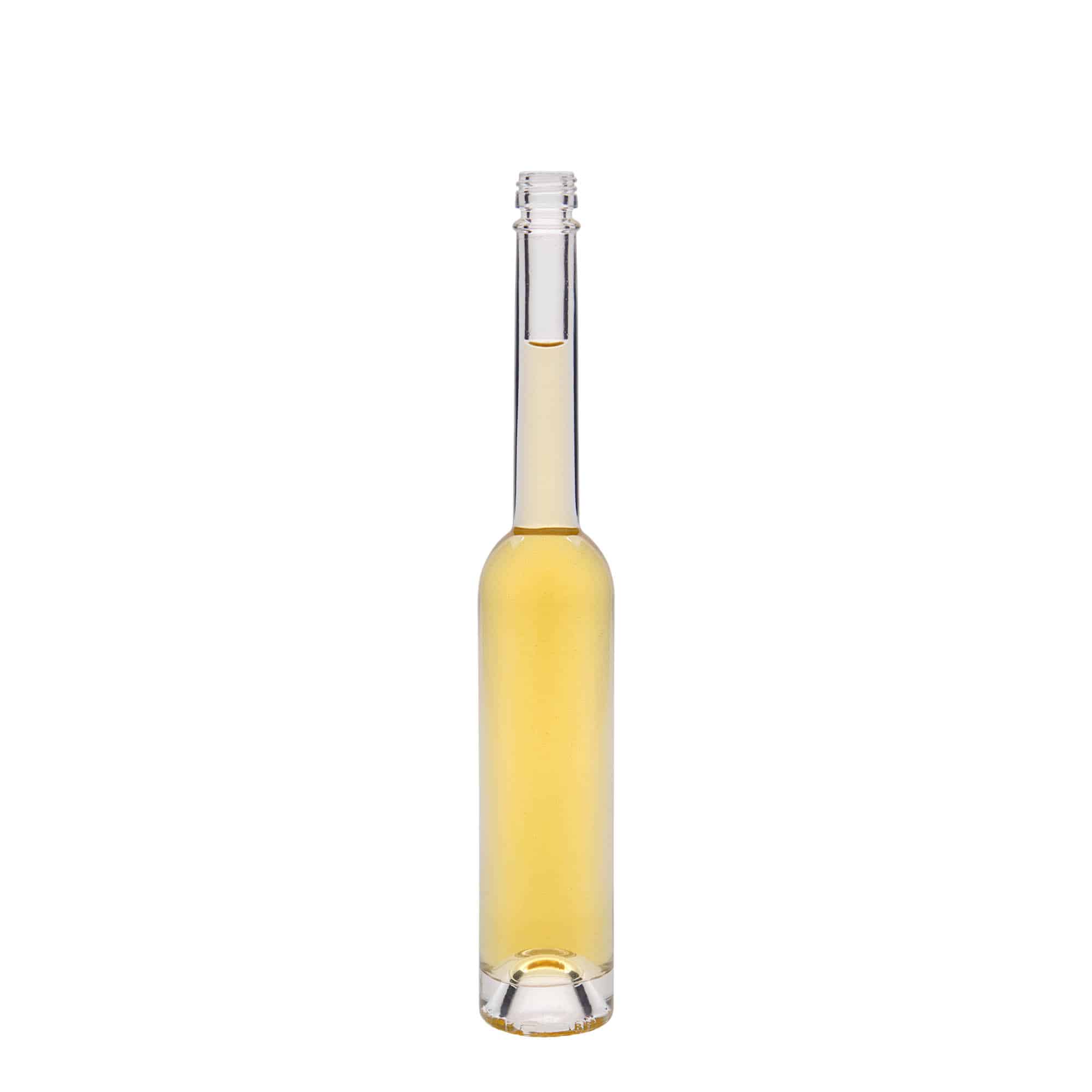 Botella de vidrio 'Platina' de 100 ml, boca: PP 18