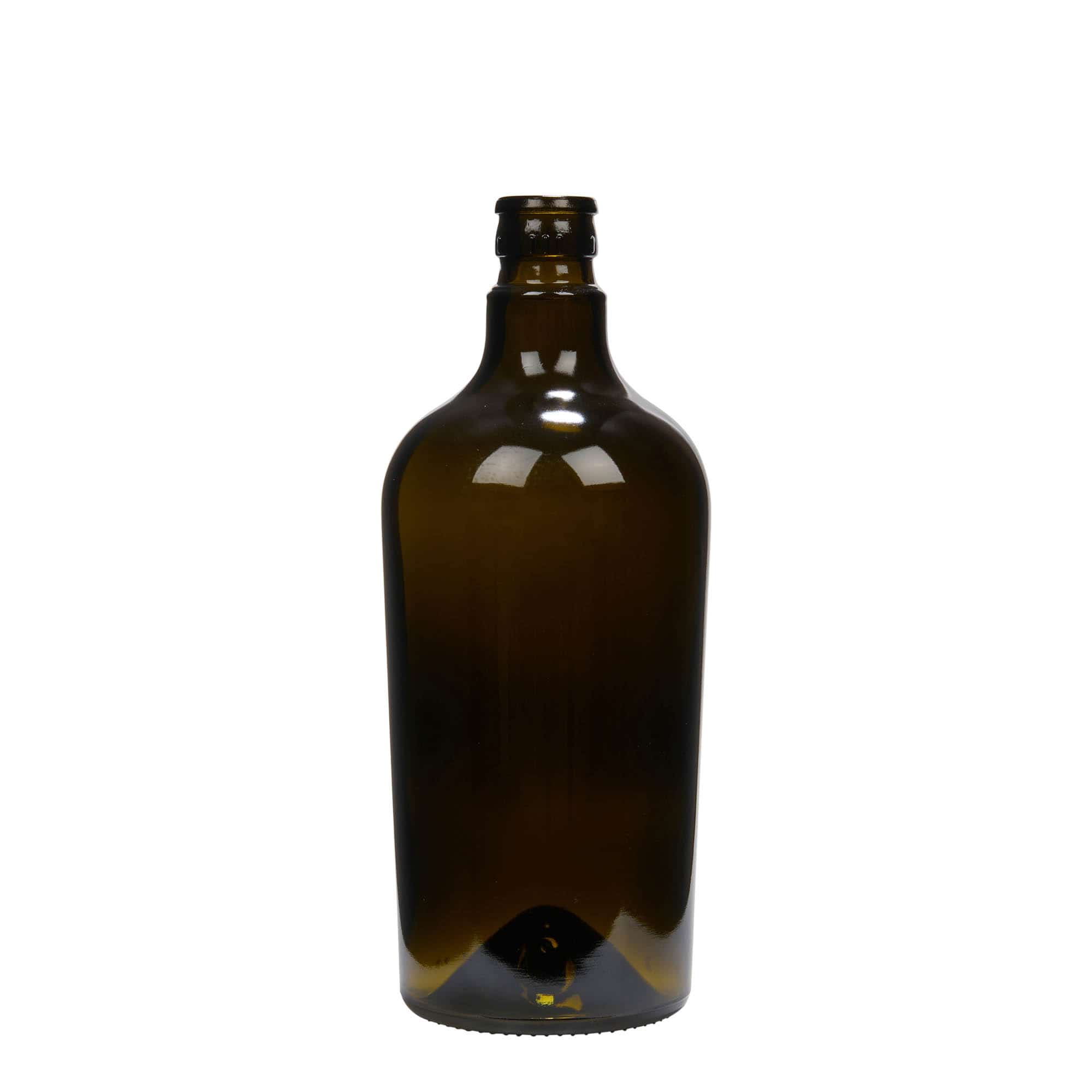 Aceitera/vinagrera 'Oleum' de 750 ml, vidrio, verde antiguo, boca: DOP