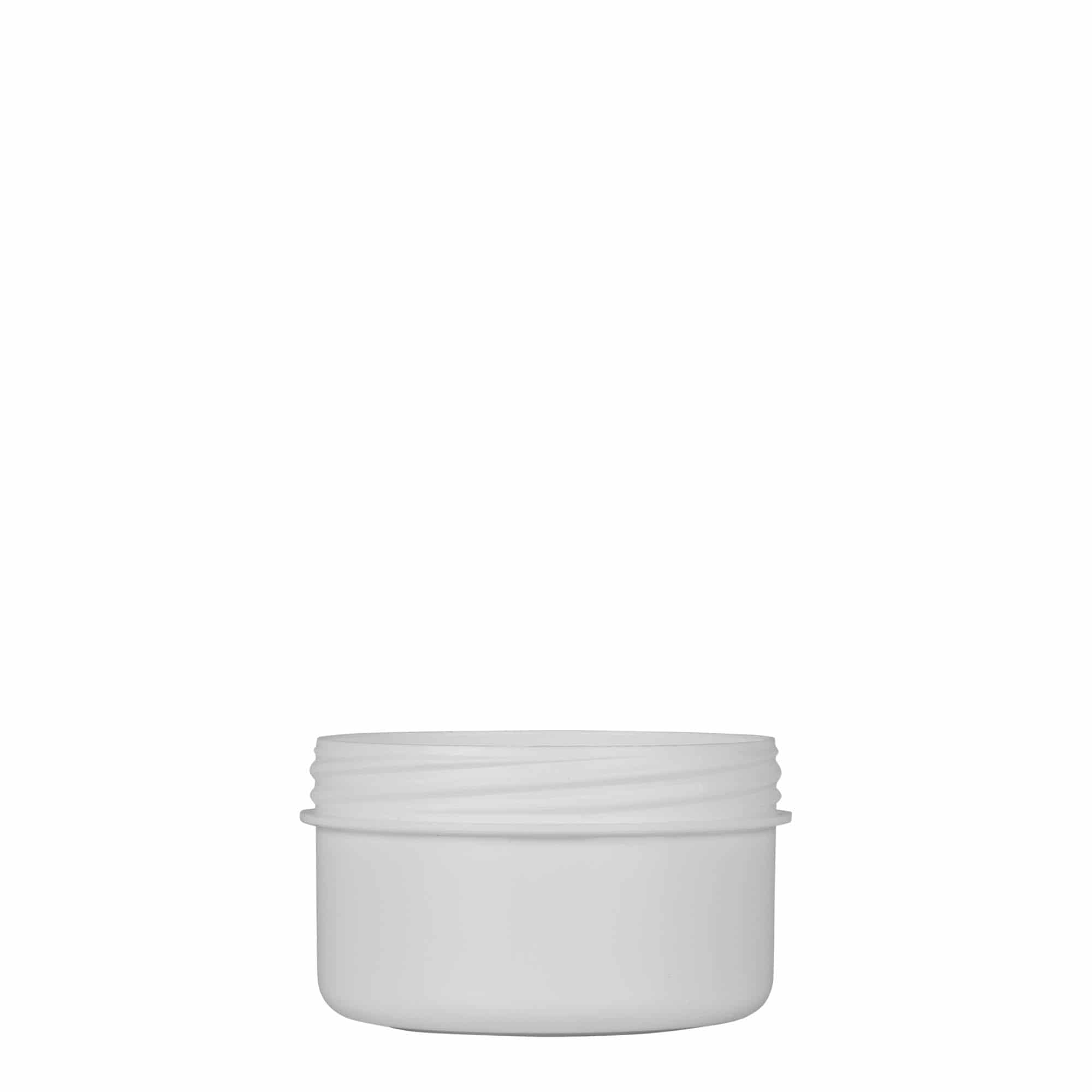 Bote de plástico 'White Line' de 60 ml, PP, blanco, boca: tapón de rosca
