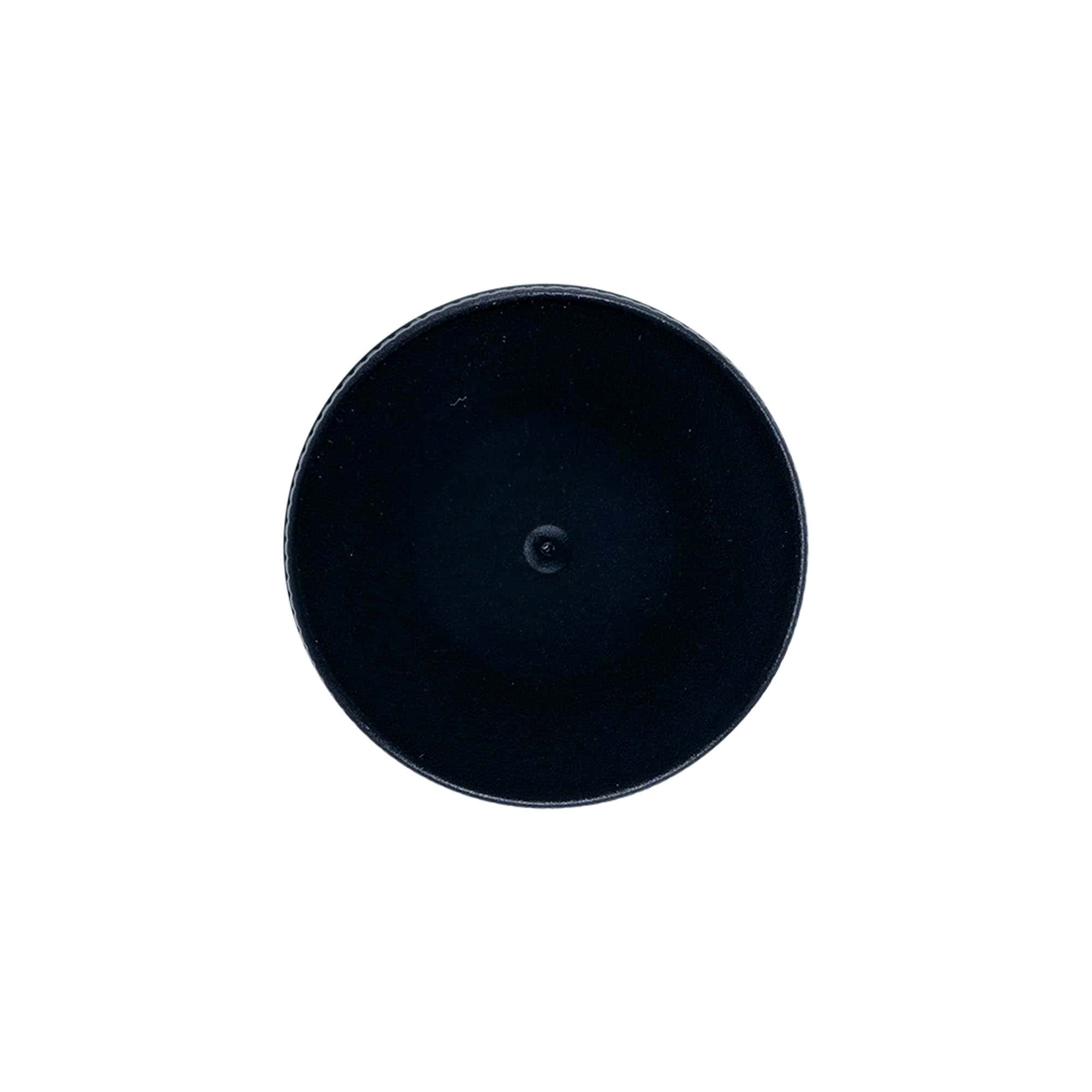Tapón de rosca con disco de EPE, plástico de PP, negro, para boca: DIN 40