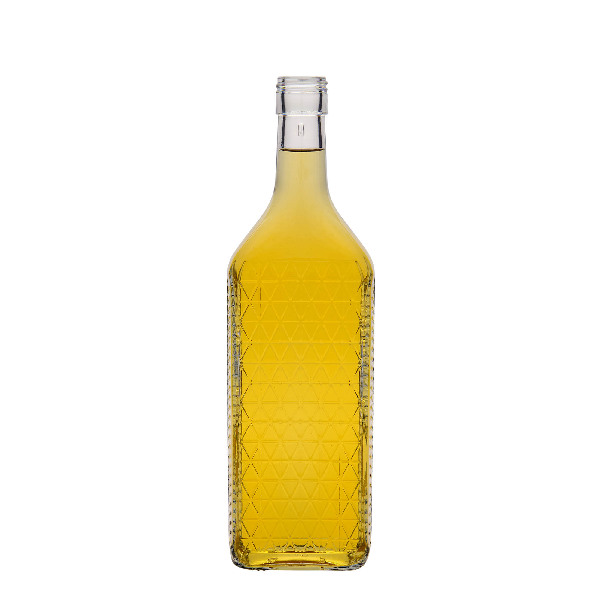 Botella de vidrio 'Caruso' de 700 ml, rectangular, boca: PP 31,5
