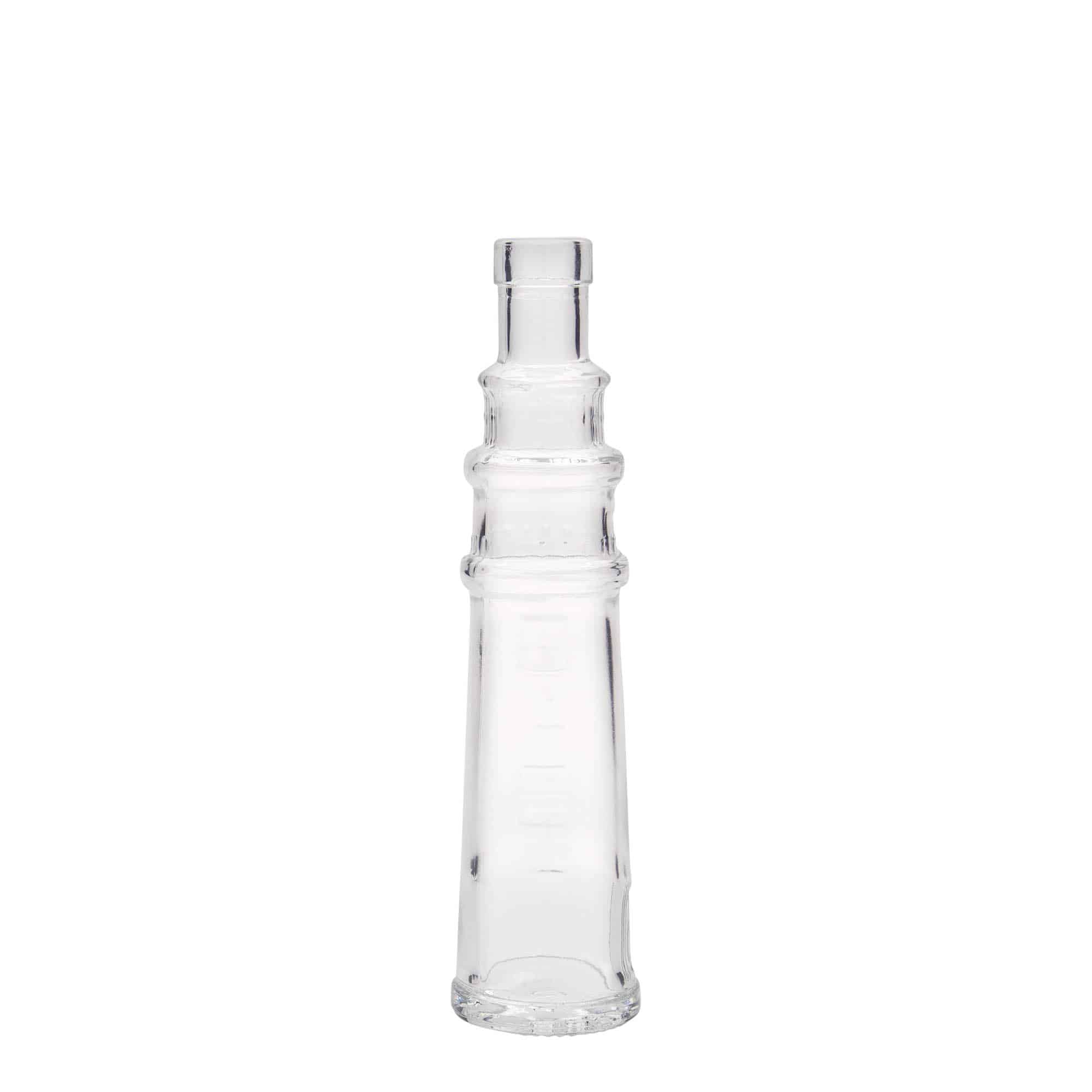 Botella de vidrio 'Faro' de 100 ml, boca: corcho