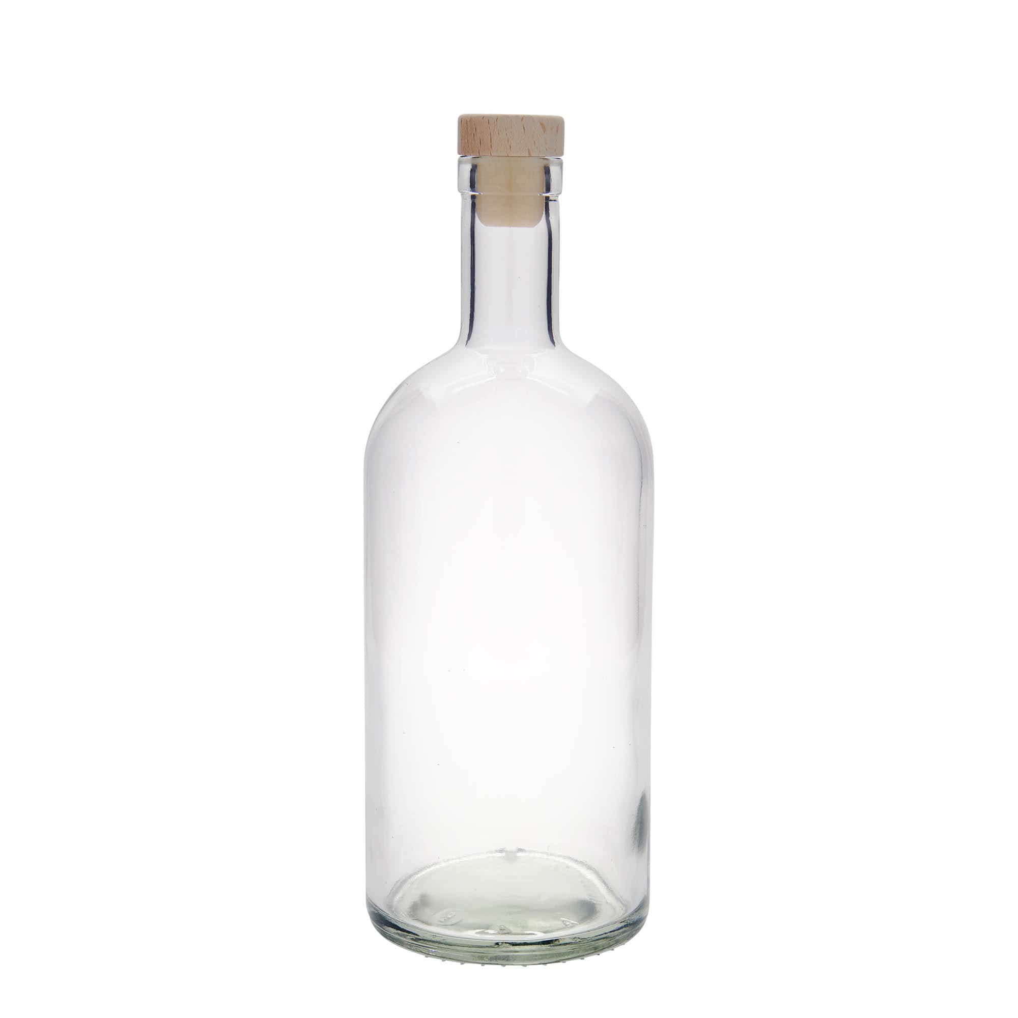 Botella de vidrio 'Gerardino' de 1000 ml, boca: corcho