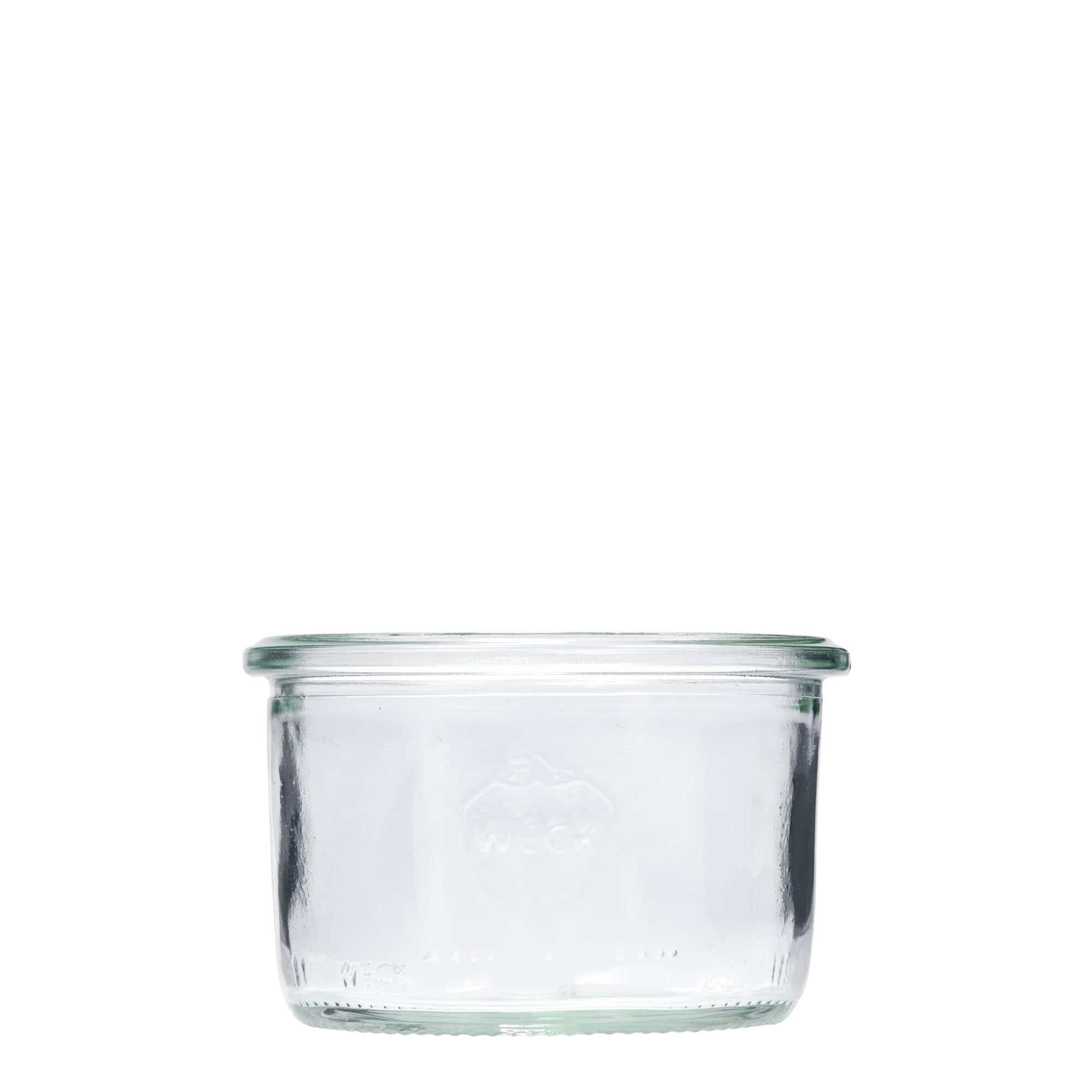Tarro de vidrio cilíndrico WECK de 200 ml, boca: borde redondo