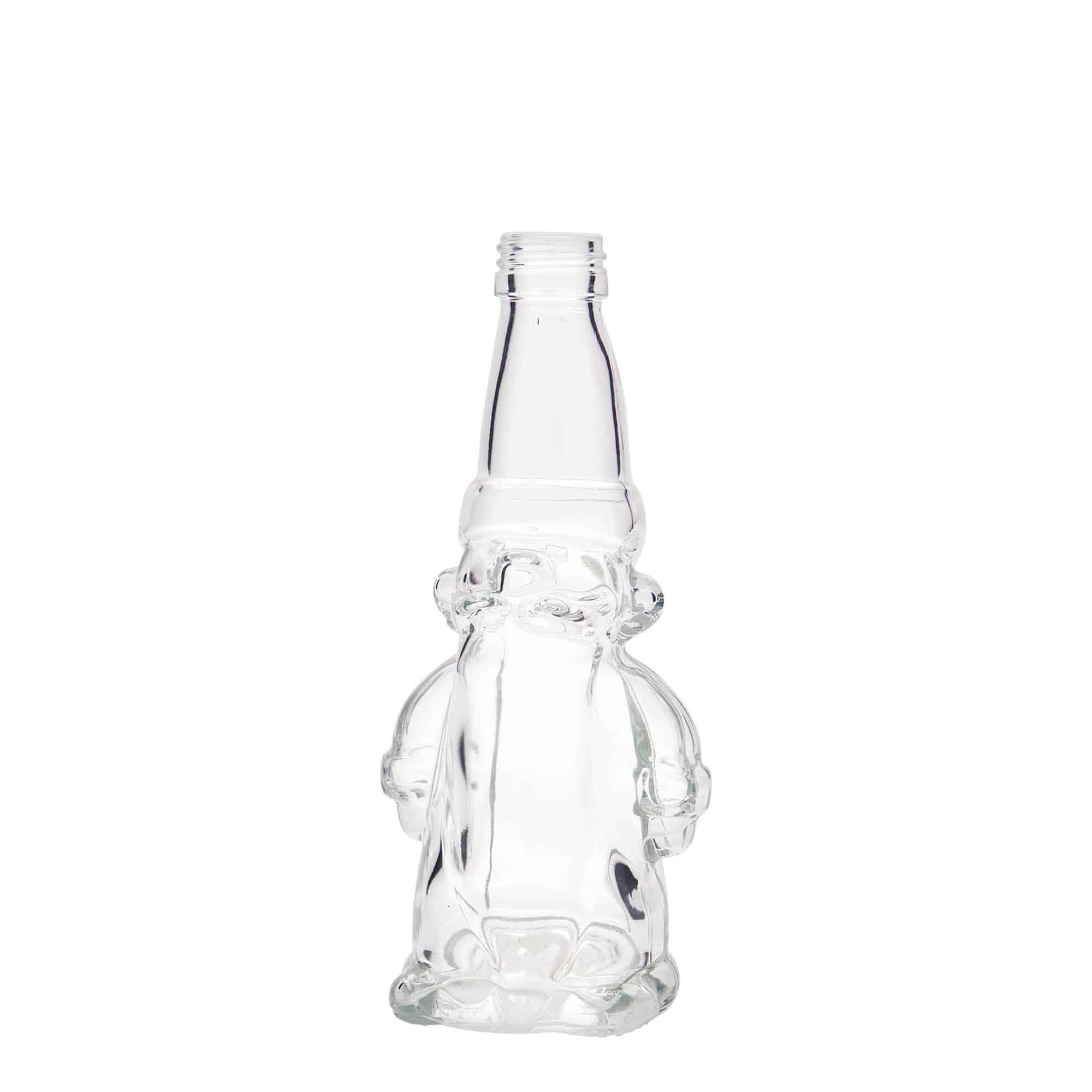 Botella de vidrio 'Gnomo de la Navidad' de 200 ml, boca: PP 28