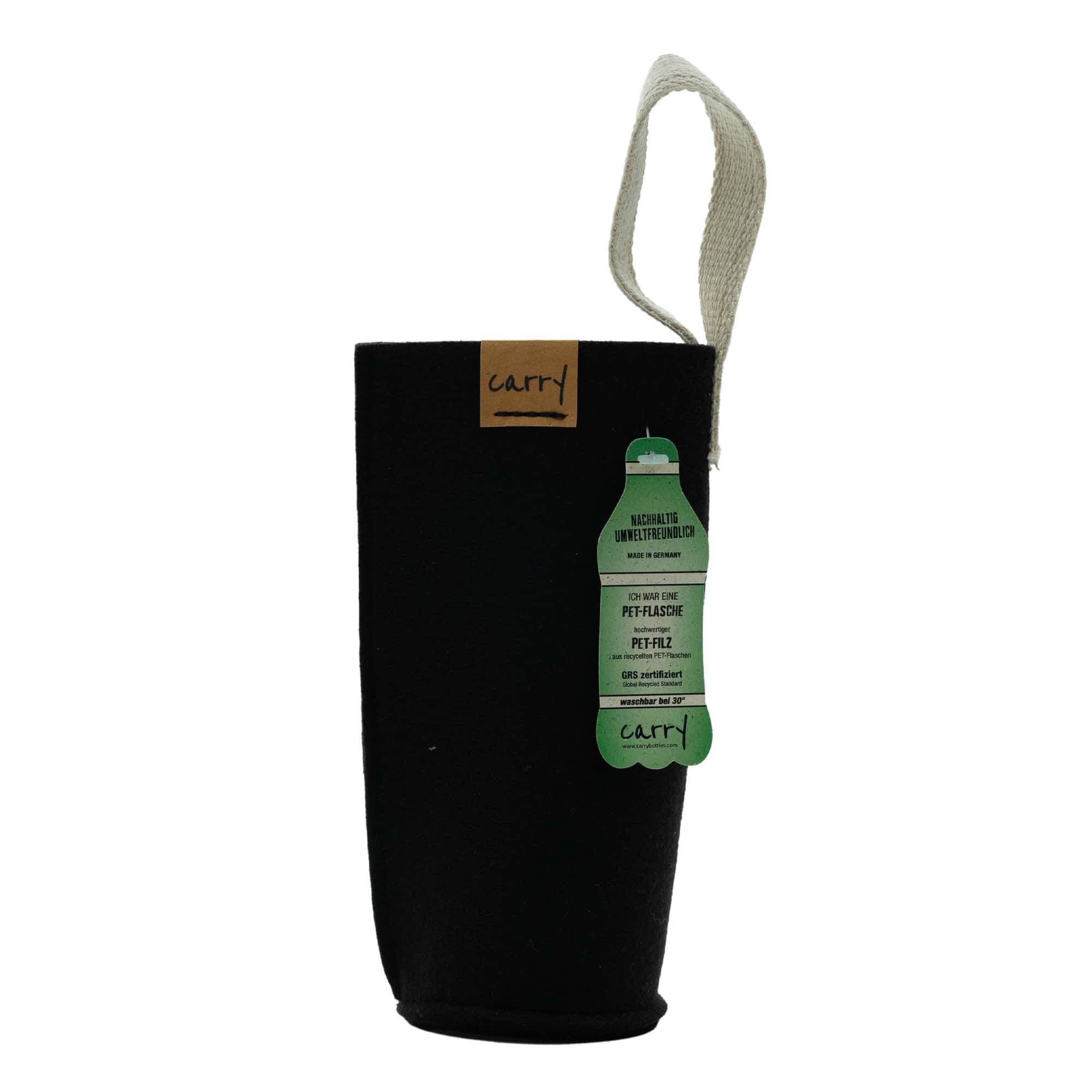 Funda para botella 'CARRY Sleeve', textil, negro